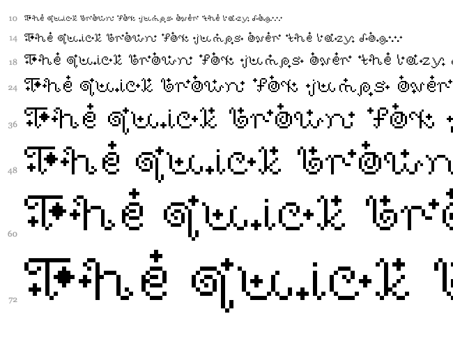 Sweet Dreams font waterfall